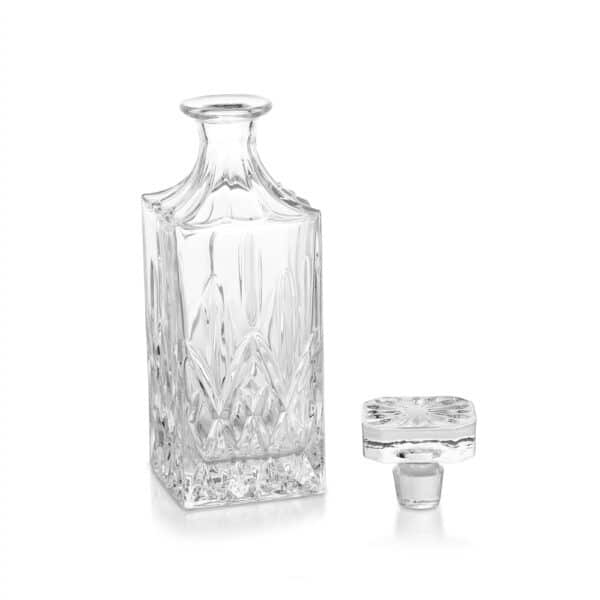 Newbridge Silverware 750ml Whiskey Decanter with 6 Whiskey Glasses