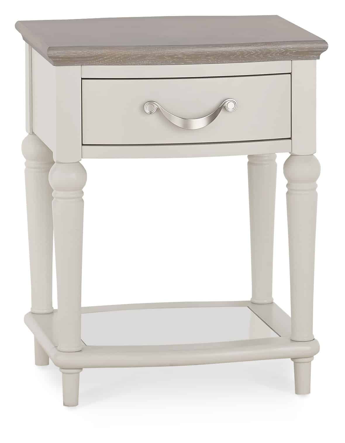 Montreux Grey Washed Oak & Soft Grey Lamp Table - Image 3