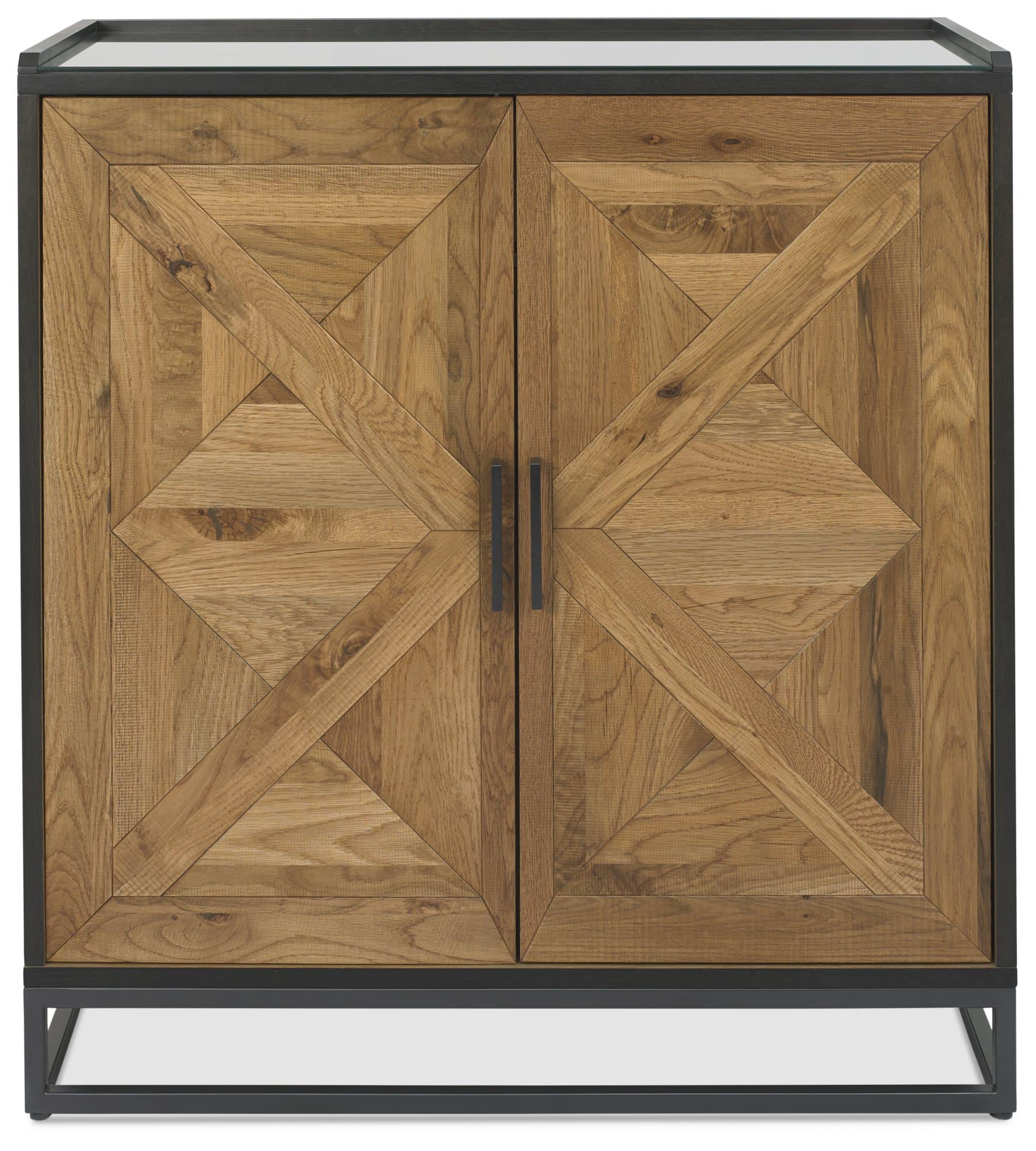 Indus Rustic Oak Drinks Cabinet - Image 5