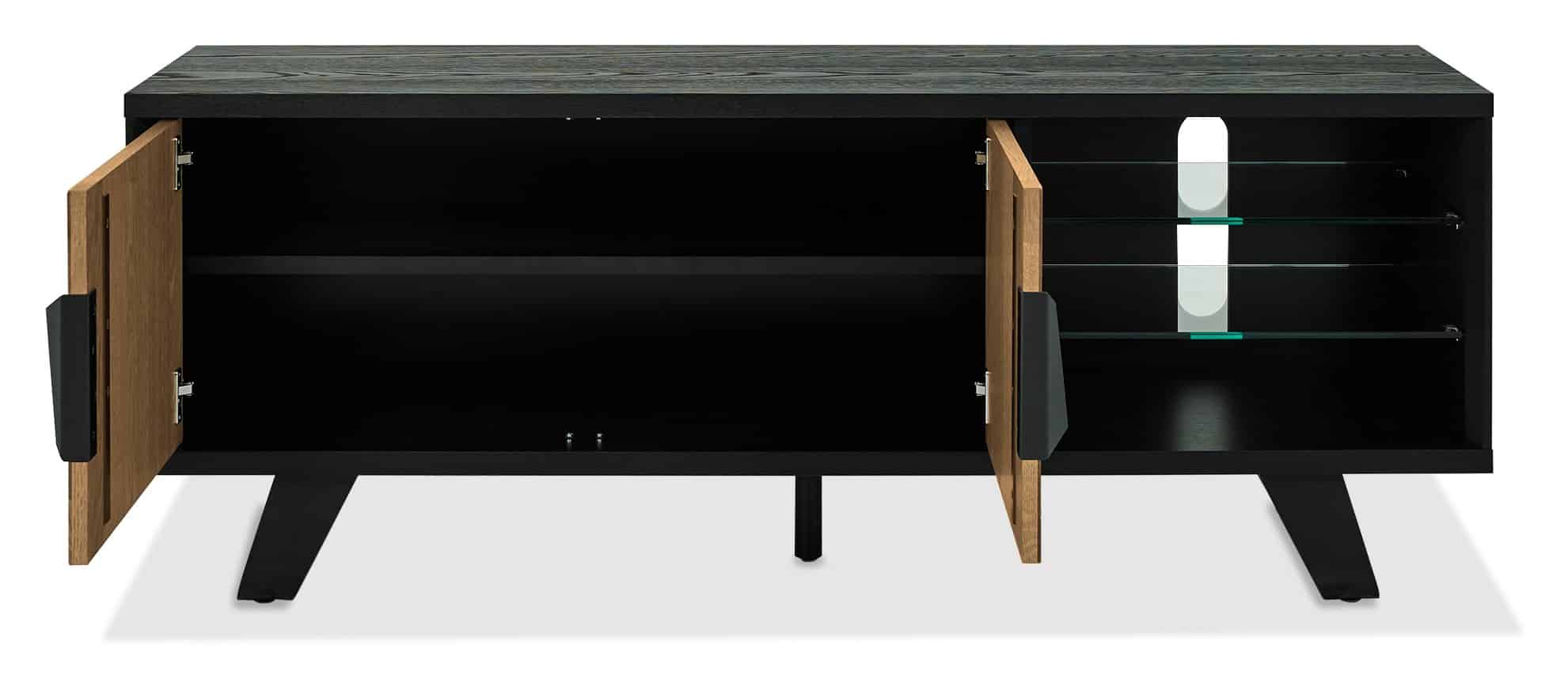 Emerson Rustic Oak & Peppercorn Entertainment Unit - Image 4