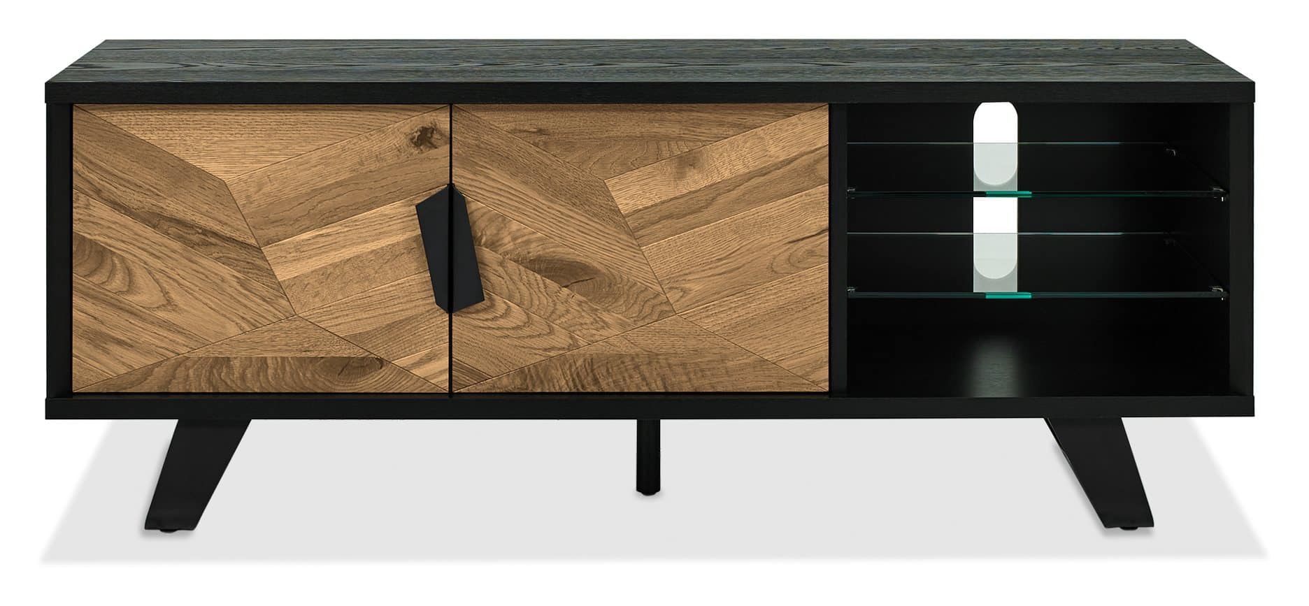 Emerson Rustic Oak & Peppercorn Entertainment Unit - Image 2