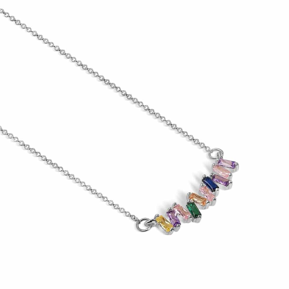 Newbridge Silverware - Multi Coloured Stone Necklace - Image 4
