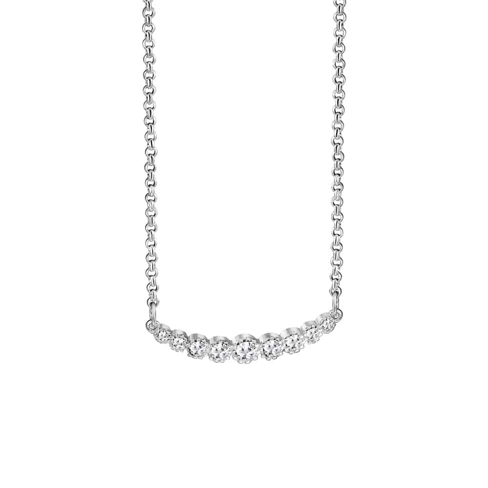 Newbridge Silverware - Clear Cubic Zirconia Pendant