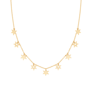 Tipperary Crystal - Nine Star Necklace Gold