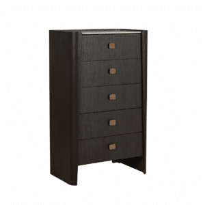 Rhodes Tall 5 Drawer Chest of Drawers Ebony