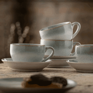 Belleek Living Tivoli Cup & Saucer Set of 4