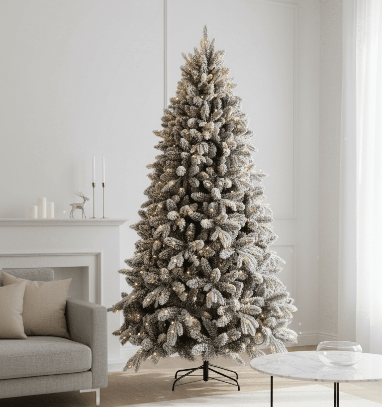 Amiata 7ft Pre Lit Frosted Noble