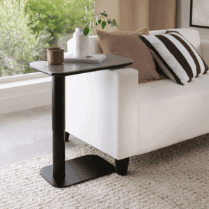 Riley Grey Sintered Stone Gas Lift Adjustable Sofa Table