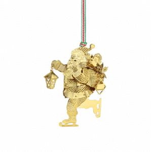 Newbridge Silverware Skating Santa Christmas Tree Decoration