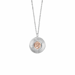 Newbridge Silverware - Silver & Rose Gold Plated Tiamo Pendant