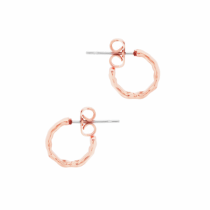 Tipperary Crystal - Mini Hoop Earrings Rose Gold