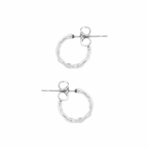 Tipperary Crystal - Mini Hoop Earrings Silver