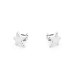 Tipperary Crystal - Star Stud Earrings Silver