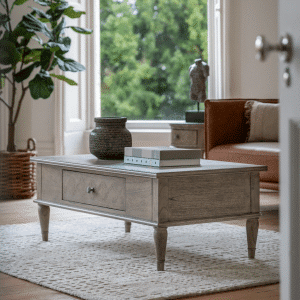 Rustique Push Drawer Coffee Table