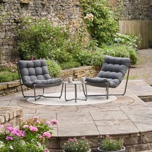 Clermont Anthracite Outdoor Lounging Set