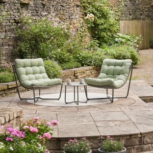 Clermont Moss Green Outdoor Lounging Set
