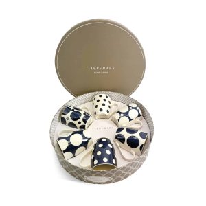 Tipperary Crystal - Navy Spot Set of 6 Mugs