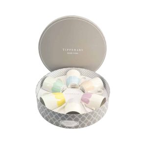 Tipperary Crystal - Pastel Petals Set of 6 Mugs