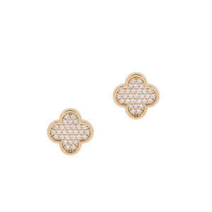 Tipperary Crystal - Le Fleur Pave Earrings