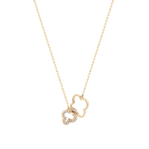 Tipperary Crystal - Le Fleur Double Fleur Necklace