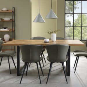 Indus Rustic Oak 6-8 Dining Table