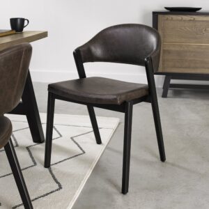 Camden Peppercorn Upholstered Chair Old West Vintage (Pair)