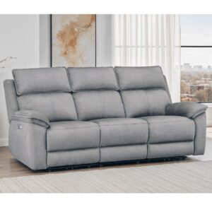 Blaine 3 Seater Electric Recliner Greige