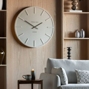 Larson Wall Clock Cream