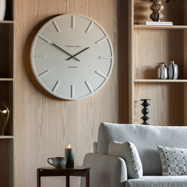 Larson Wall Clock Cream